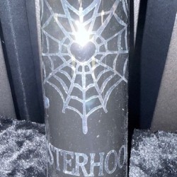 20oz Spiderweb Tumbler with a Silver Web