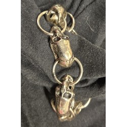 Silver Skull Bracelet