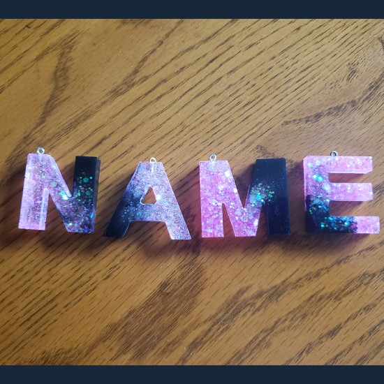 Acrylic Letters - Pink/Black