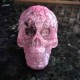 Pink & Black Acrylic Skull