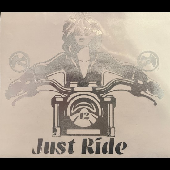 Just Ride Chrome Vinyl