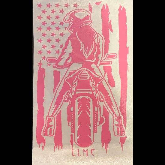 LLMC Pink Biker Vinyl
