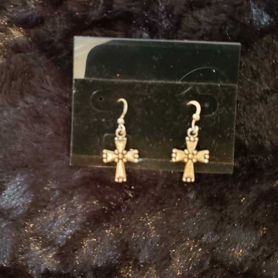 Mini Cross Earrings